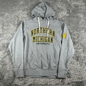 Vintage Northern Michigan University Hoodie Men S Victory Grey League Sweatshirt